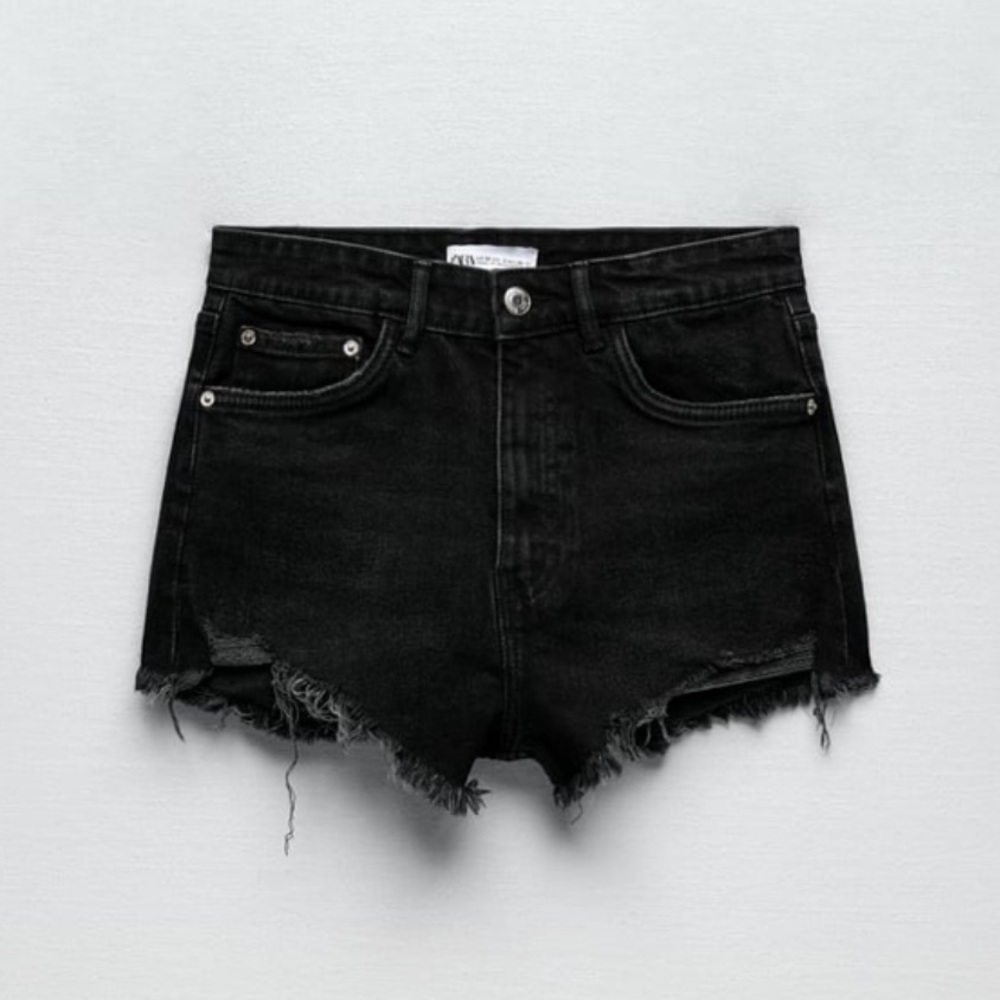 Zara high waisted denim shorts